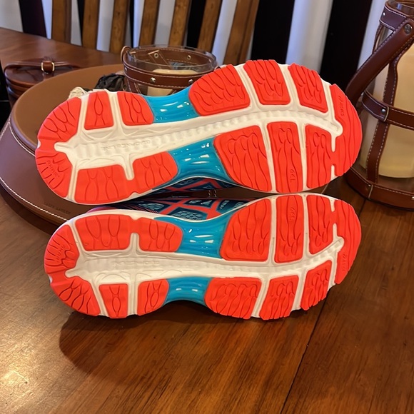 ASICS Gel Cumulus 18 shoes sneakers T6C8N 3906 running coral blue Womens Size 7 - Picture 11 of 13